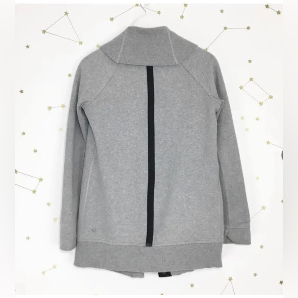 Lululemon Yin To My Yang Cardi Gray Sweatshirt Jacket - Picture 2 of 11